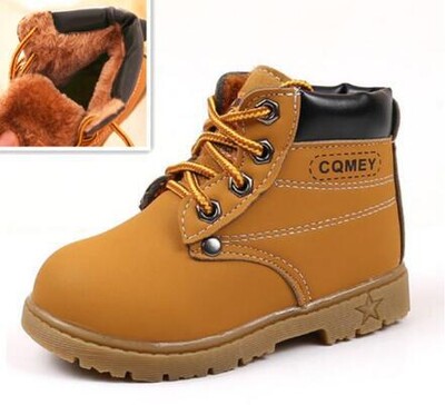 Primăvară Toamnă Copii Botine Iarnă Fete Cizme Băieți Pluș Zăpadă Cizme Motociclete Cizme Roma cu șireturi Pantofi copii