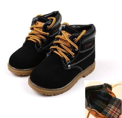 Primăvară Toamnă Copii Botine Iarnă Fete Cizme Băieți Pluș Zăpadă Cizme Motociclete Cizme Roma cu șireturi Pantofi copii
