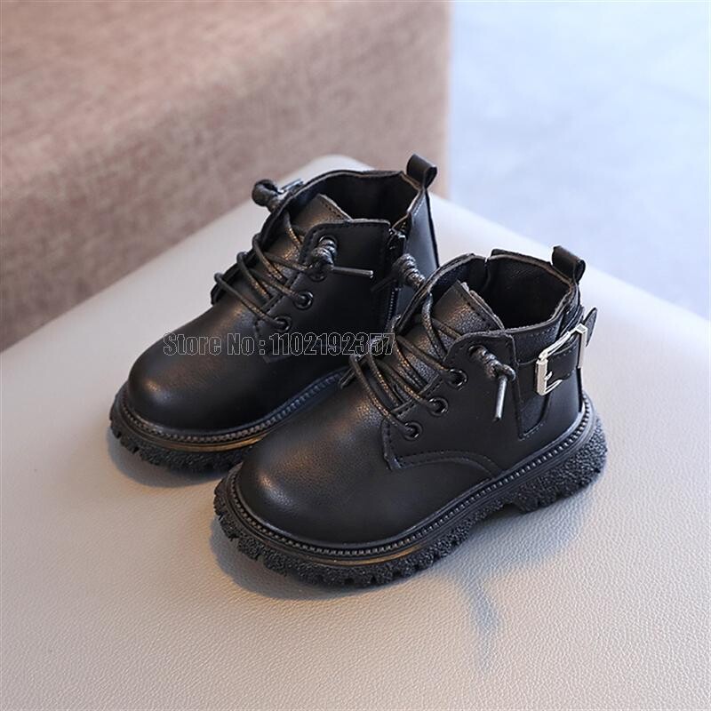 Bērnu puszābaki Ziemas Zēni Meitenes Maziem Bērni Skola Zīdaiņi Āda Pavasaris Rudens Bērnu Apavi