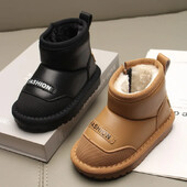 Dječje čizme za snijeg Zima 2024. Nove dječje kratke gležnjače za djevojčice Gumene čizme od debelog plišanog krzna protiv klizanja za dječake Topla moda