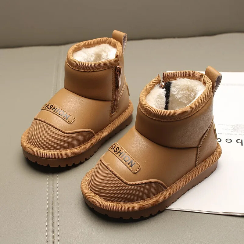 Dječje čizme za snijeg Zima 2024. Nove dječje kratke gležnjače za djevojčice Gumene čizme od debelog plišanog krzna protiv klizanja za dječake Topla moda
