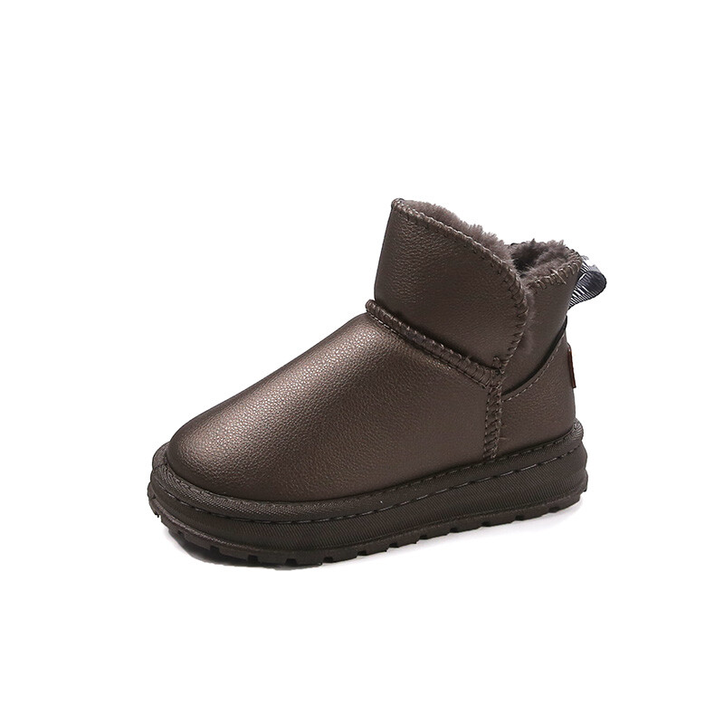 Băieți Fete Cizme de iarnă Copii Cizme de zăpadă Glezne Slip-on Moda Clasic Cald Gros Plus Bumbac Copii Cizme de cauciuc 26-37 Moale