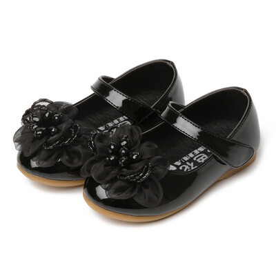 Valged roosad lilled Lastele Väikesed Tüdrukud Printsessi nahast kingad väikelastele Beebi pulmapeo kingad 1 2 3 4 5 6 aastat vanad kingad