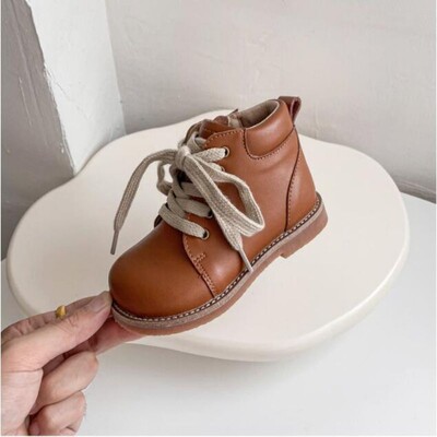 2024. Jesen Zima Nove dječje čizme Dječaci Djevojčice Kratke čizme Dječja modna kožna obuća Engleski stil Mekane čizme 21-33