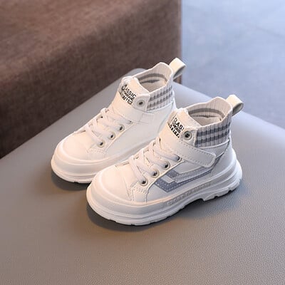 Bebeluși Copii Ghete din piele Copii Tenisi casual Toamna Și Iarna Copii mici Moda Cizme Băieți Fete Pantofi de grădiniță