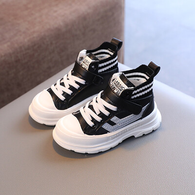 Bebeluși Copii Ghete din piele Copii Tenisi casual Toamna Și Iarna Copii mici Moda Cizme Băieți Fete Pantofi de grădiniță