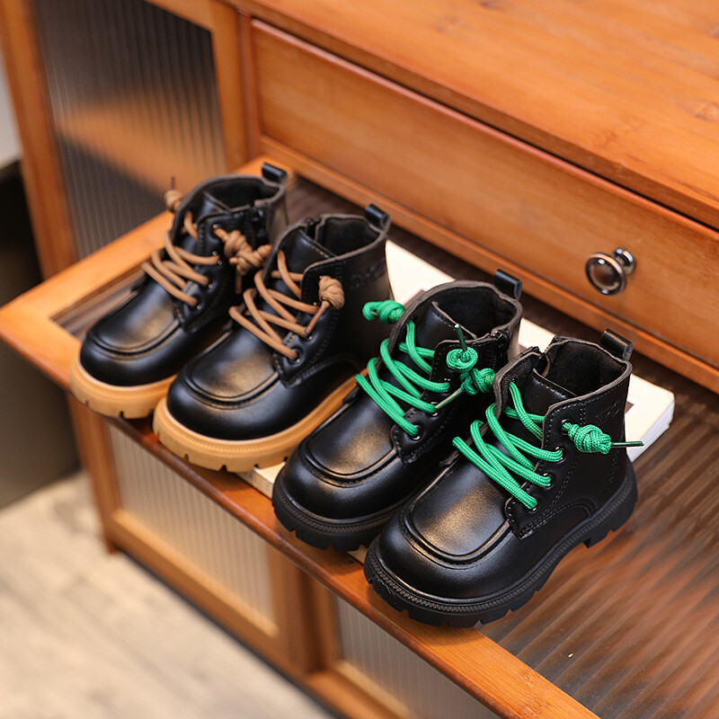 Bebeluși Copii Ghete din piele Copii Tenisi casual Toamna Și Iarna Copii mici Moda Cizme Băieți Fete Pantofi de grădiniță