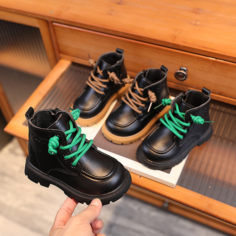 Bebeluși Copii Ghete din piele Copii Tenisi casual Toamna Și Iarna Copii mici Moda Cizme Băieți Fete Pantofi de grădiniță