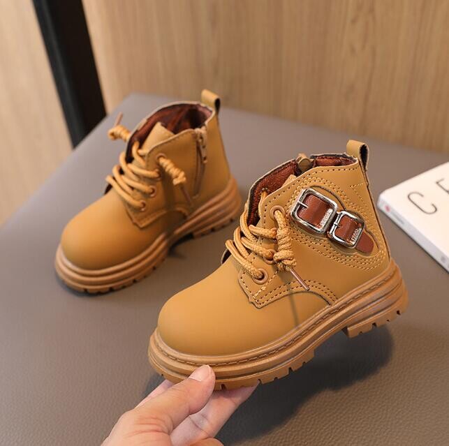 Dječje kratke čizme Jesenske čizme za dječake Patchwork Gležnjače Modna mekana sportska obuća za djevojčice Dječje ležerne kožne čizme za snijeg Tenisice