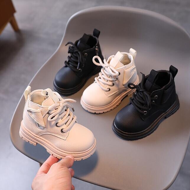 Laste nahksaapad Kvaliteetne Plus Puuvillane Soe Talvised Lumesaapad Libisemiskindlad Pehmed Poiste Tüdrukute Kingad Tõmblukk Laste Poolsaapad