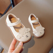 Tüdrukute printsessi kingad Laste lamba mustriga PU nahast kingad Laste pehme tald Mugavad väikelapse mary janes koolijalatsid