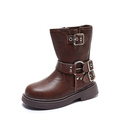 Primăvară Toamnă Băieți și Fete Copii Cizme Chelsea Cataramă Clasică Cataramă Stil Britanic Retro Copii Cizme scurte Anti-alunecare PU 2023