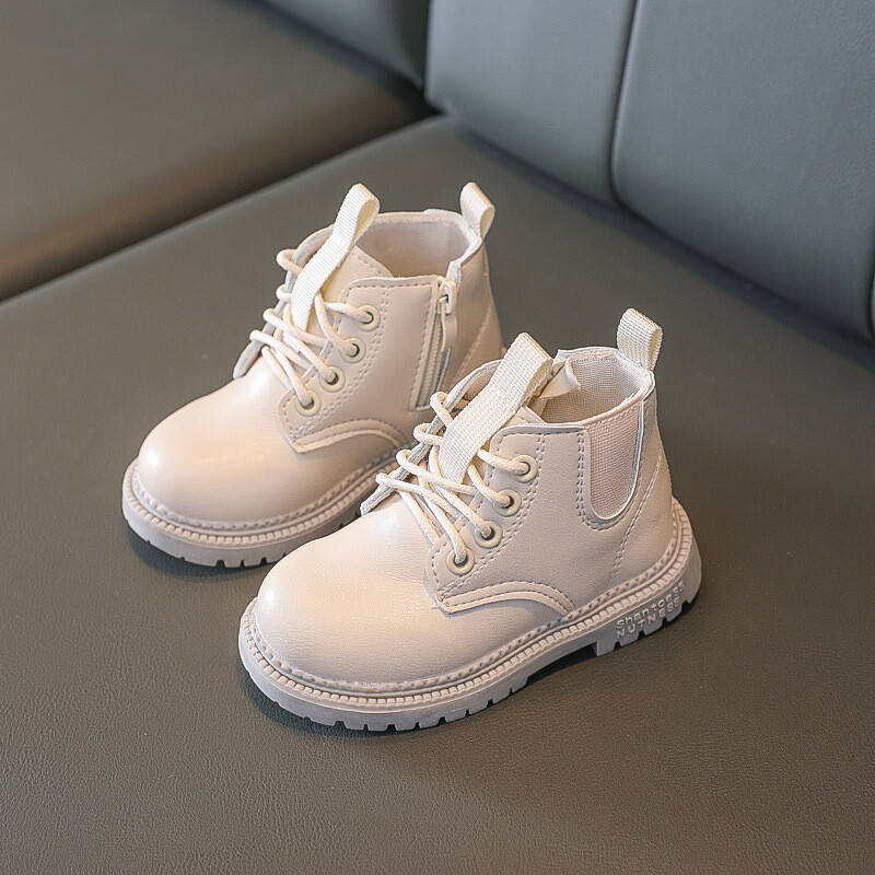 Dječja pamučna obuća Dječje tople čizme Neklizajuće Otporne na habanje Dječaci Djevojčice Kožne cipele Baby Britanski stil Male kratke čizme