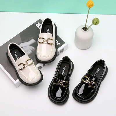 Pantofi Copii Pentru Fata Petrecere Nunta Scoala Fete Pantofi Slip-on Piele Lacuita