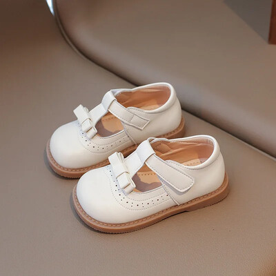 Tüdrukute printsessikingad 2024 Uued lastejalatsid suurte laste must PU-nahast Akadeemiline Tuulekooli õpilaspüks