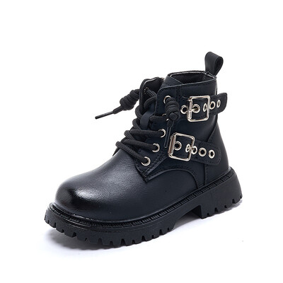 Copii Toamna Fete Botine Catarama Cool Primavara Noi Cizme Baieti Culoare Solida Retro 2023 Pantofi Copii pentru Podium Casual