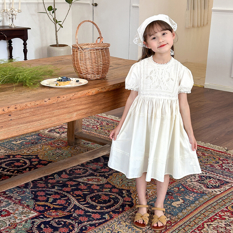 22044 Lasteriided Tüdrukukleit 2024 Suvine uus printsessi kleit tüdrukule 2-12a Prantsuse kleit Magusad riided