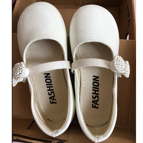 5 6 8 10 12 14 ani Floare Nouă Copii Copii Fete Pantofi alb din piele lăcuită pentru fete, școală, dans, pantofi pentru petrecere de nuntă