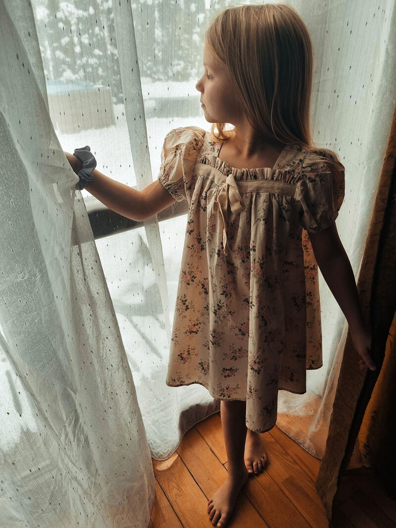 MILANCEL Ljetna dječja haljina Cvjetna haljina za djevojčice Kratki rukavi A kroja Party Dress Odjeća za djevojčice