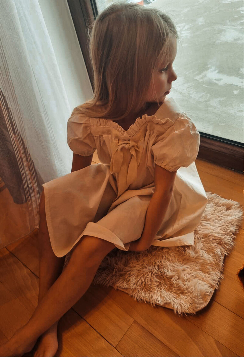 MILANCEL Ljetna dječja haljina Cvjetna haljina za djevojčice Kratki rukavi A kroja Party Dress Odjeća za djevojčice