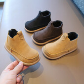 Dječje gležnjače za dječake Djevojčice Modne dječje Chelsea kratke čizme Gumeni potplat Jesen Zima Abrazivne kožne dječje čizme