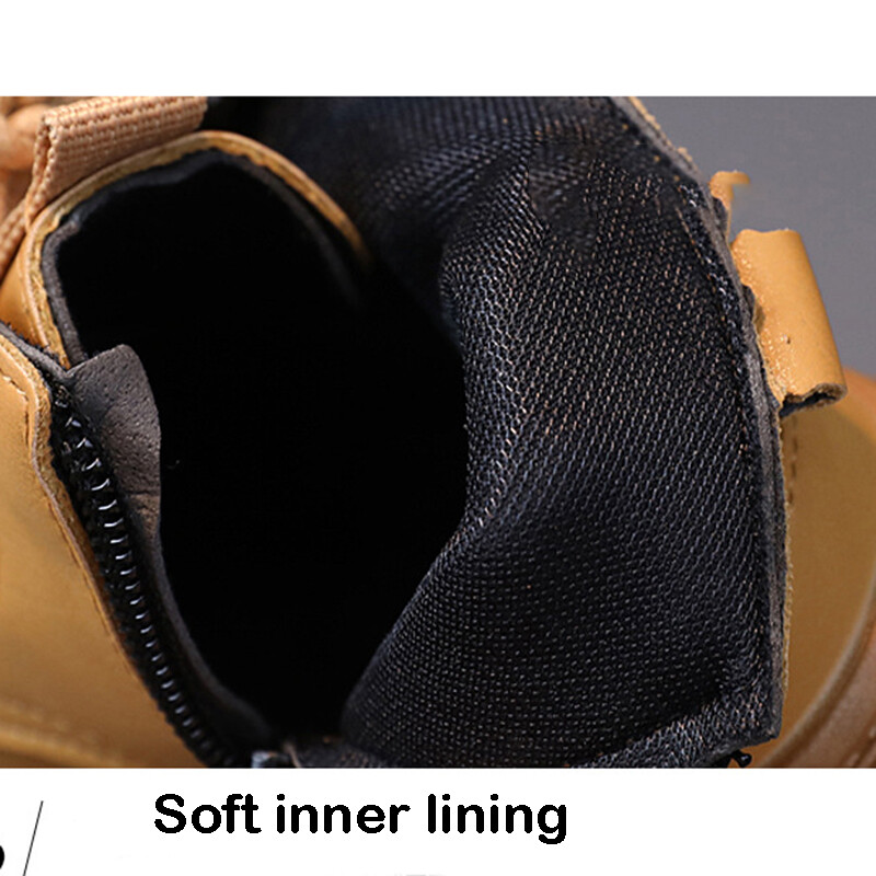 Laste nahast kingad Mood Mugavad laste lühikesed saapad Sügistalv Poisid Tüdrukud Sport Jooksmine Vabaaja lumesaapad