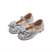 Tüdrukute kleidikingad printsessile Väikeste tüdrukute pulmapeo kingad Moodne vibu nahast koolikingad lastele 3 4 5 6 7 8 9 10 11 12 aastat