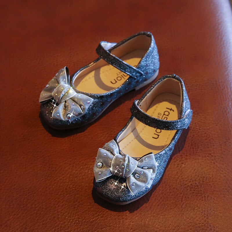 Tüdrukute kleidikingad printsessile Väikeste tüdrukute pulmapeo kingad Moodne vibu nahast koolikingad lastele 3 4 5 6 7 8 9 10 11 12 aastat