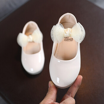 Princess Shoes for Little Baby Girls Dress Fashion Bow Patent Δερμάτινο Παιδικό Πάρτυ Γάμος Παιδικά Παπούτσια Παιδιών 1 2 3 4 5 6 Χρόνια