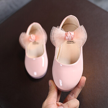 Princess Shoes for Little Baby Girls Dress Fashion Bow Patent Δερμάτινο Παιδικό Πάρτυ Γάμος Παιδικά Παπούτσια Παιδιών 1 2 3 4 5 6 Χρόνια