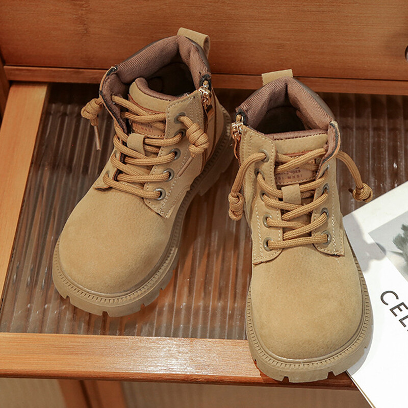 Sügistalvised Lastesaapad Soojad poisid Väikelapsed Tüdrukud Saapad Mood Clith Lapsed Vabaajajalatsid Poistele Tüdrukutele Saapad lastele