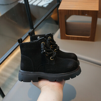 Nove kratke čizme za dječake Svestrane mekane prozračne dječje modne čizme za djevojčice gležnjače Cool Britanski stil Retro dječje čizme 2023. Slatke