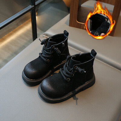 Nove kratke čizme za dječake Svestrane mekane prozračne dječje modne čizme za djevojčice gležnjače Cool Britanski stil Retro dječje čizme 2023. Slatke