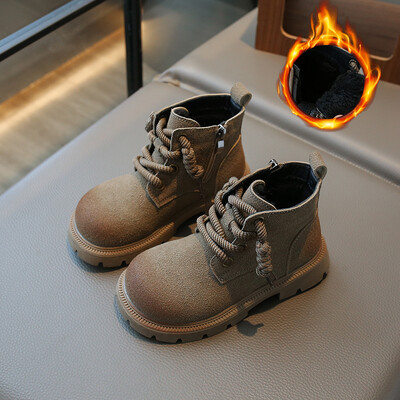 Nove kratke čizme za dječake Svestrane mekane prozračne dječje modne čizme za djevojčice gležnjače Cool Britanski stil Retro dječje čizme 2023. Slatke