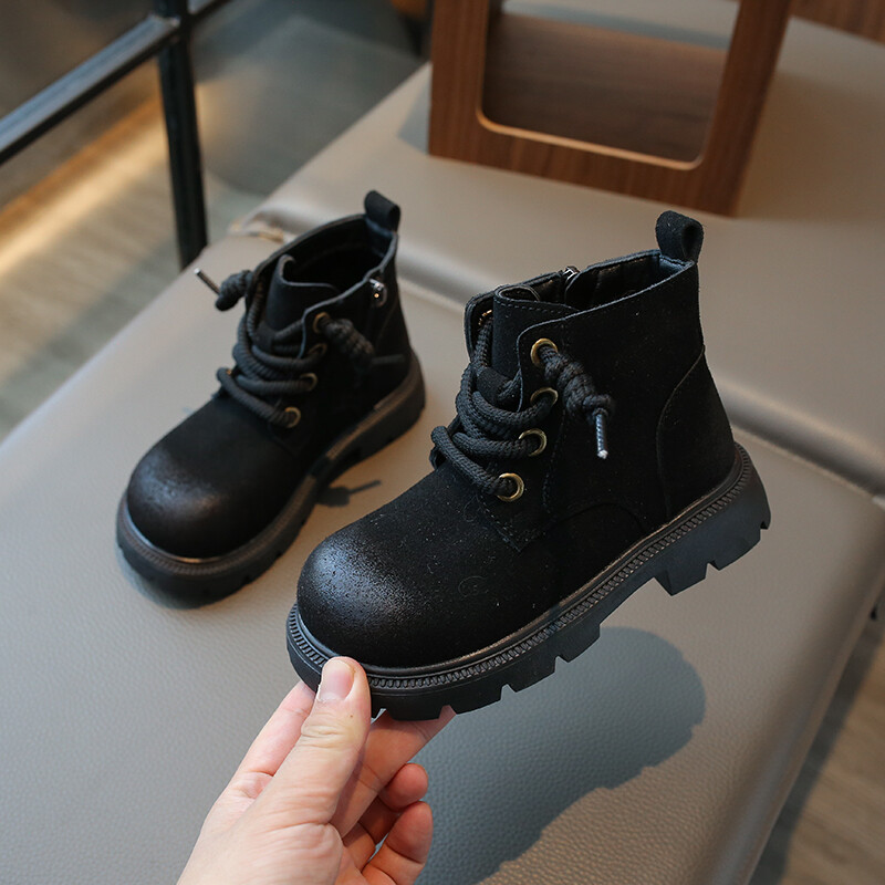 Nove kratke čizme za dječake Svestrane mekane prozračne dječje modne čizme za djevojčice gležnjače Cool Britanski stil Retro dječje čizme 2023. Slatke