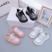 Lastejalatsid Läikivast nahast pinnaga nahast saapad tüdrukutele Talvekingad tüdrukutele Lastejalatsid tüdrukutele Poolsaapad platvormsaapad