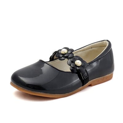 Moda Fete Flori Rochie Primavara Pantofi Plati Eleganti Pentru Copii Mari Pantofi din piele 2021 Printesa Copii Pantofi 3 5 7 9 12 Ani