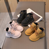 Νέες παιδικές κοντές μπότες Ευέλικτο Casual 2023 Φθινόπωρο Χειμώνας Φερμουάρ για αγόρια και κορίτσια Μπότες χιονιού Παιδικές μπότες μόδας για εξωτερικούς χώρους Παπούτσια