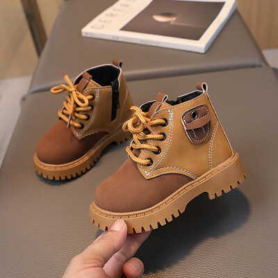 Νέες παιδικές κοντές μπότες Ευέλικτο Casual 2023 Φθινόπωρο Χειμώνας Φερμουάρ για αγόρια και κορίτσια Μπότες χιονιού Παιδικές μπότες μόδας για εξωτερικούς χώρους Παπούτσια