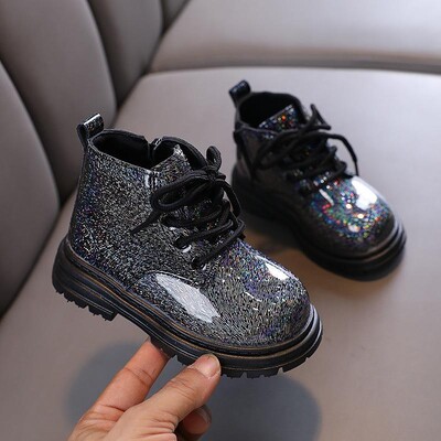 Νέες παιδικές κοντές μπότες Ευέλικτο Casual 2023 Φθινόπωρο Χειμώνας Φερμουάρ για αγόρια και κορίτσια Μπότες χιονιού Παιδικές μπότες μόδας για εξωτερικούς χώρους Παπούτσια