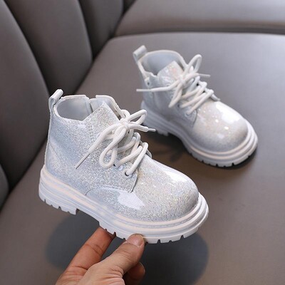 Νέες παιδικές κοντές μπότες Ευέλικτο Casual 2023 Φθινόπωρο Χειμώνας Φερμουάρ για αγόρια και κορίτσια Μπότες χιονιού Παιδικές μπότες μόδας για εξωτερικούς χώρους Παπούτσια