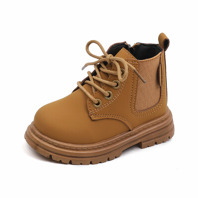 Cizme pentru copii primăvară toamnă noi cizme pentru copii scurte tendință la modă iarnă băieți fete cizme cu talpă moale H553