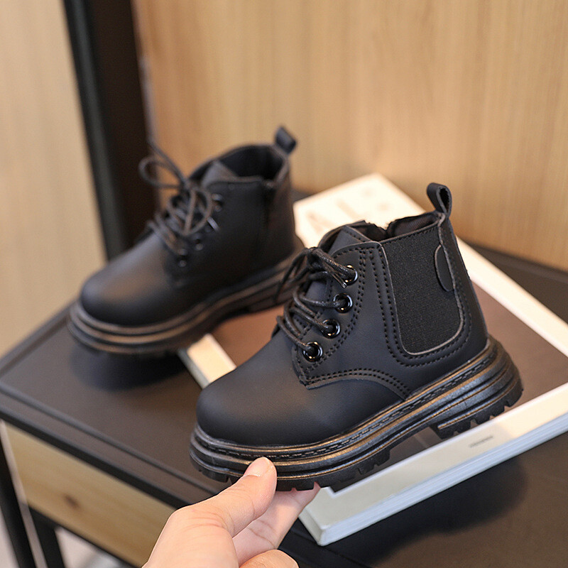 Cizme pentru copii primăvară toamnă noi cizme pentru copii scurte tendință la modă iarnă băieți fete cizme cu talpă moale H553