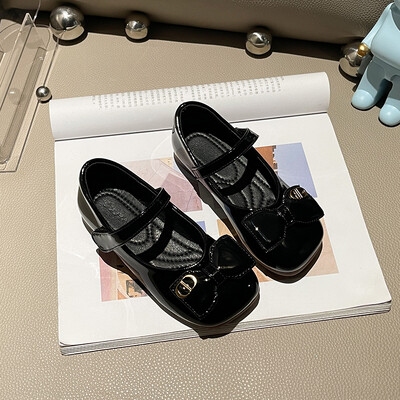 Tüdrukute printsessikingad Elegantsed kevadpeo ühevärvilised lastejalatsid, lakknahast 24-35 kerged madalad, mugavad lastejalatsid