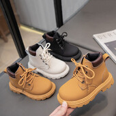 Παιδικές μπότες μόδας Φθινόπωρο Νέα Παιδικά Βρεφικά Κοντά Μποτάκια Δερμάτινα Παιδικά Μποτάκια Μόδα για νήπια για κορίτσια Αντιολισθητικά Παιδικά παπούτσια