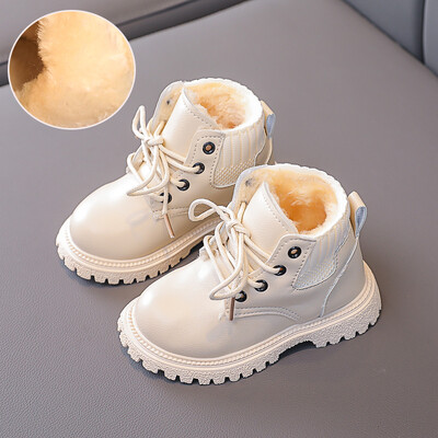 ΠΑΙΔΙΚΑ Μόδα Μποτάκια με Γούνα 1-6 Χρόνια Φθινόπωρο Χειμώνας Αγόρια Κορίτσια Δερμάτινα Snow Μποτάκια Παιδικά Παπούτσια Αθλητικά 21-30