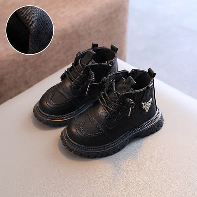 ΠΑΙΔΙΚΑ Μόδα Μποτάκια με Γούνα 1-6 Χρόνια Φθινόπωρο Χειμώνας Αγόρια Κορίτσια Δερμάτινα Snow Μποτάκια Παιδικά Παπούτσια Αθλητικά 21-30