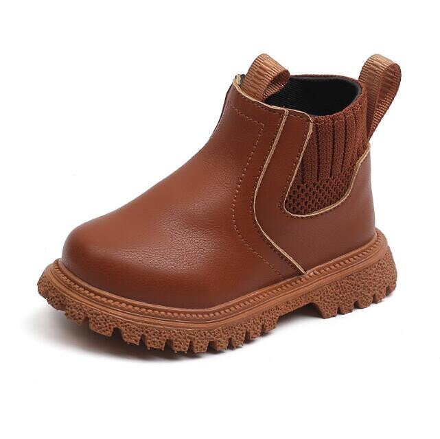 Νέες φθινοπωρινές παιδικές δερμάτινες μπότες για αγόρια Παιδικές μπότες μόδας Βρεφικές μπότες χιονιού στον αστράγαλο Αθλητικά πάνινα παπούτσια Χειμερινά παπούτσια για κορίτσι Παιδικά