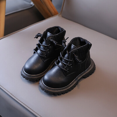 2024 Zimné plyšové podšívky Detské módne snehové čižmy s bočným zipsom, protišmykové, mäkké dno, Martins čižmy pre bábätká, batoľatá, chlapci, dievčatá, topánky