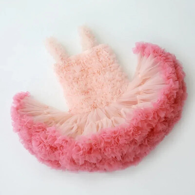 Tüdrukute Tutu kleit tüdrukutele Beebi ballileit Printsess Party Vestido Vabaaja volangidega mullifotograafia kleidid Lasteriided